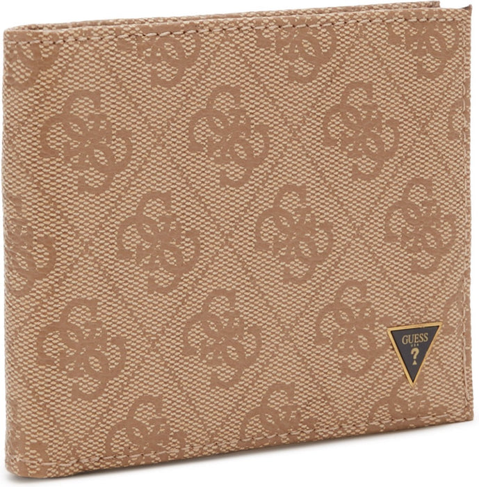 Portofel Guess Vezzola, bej, cu model decorativ