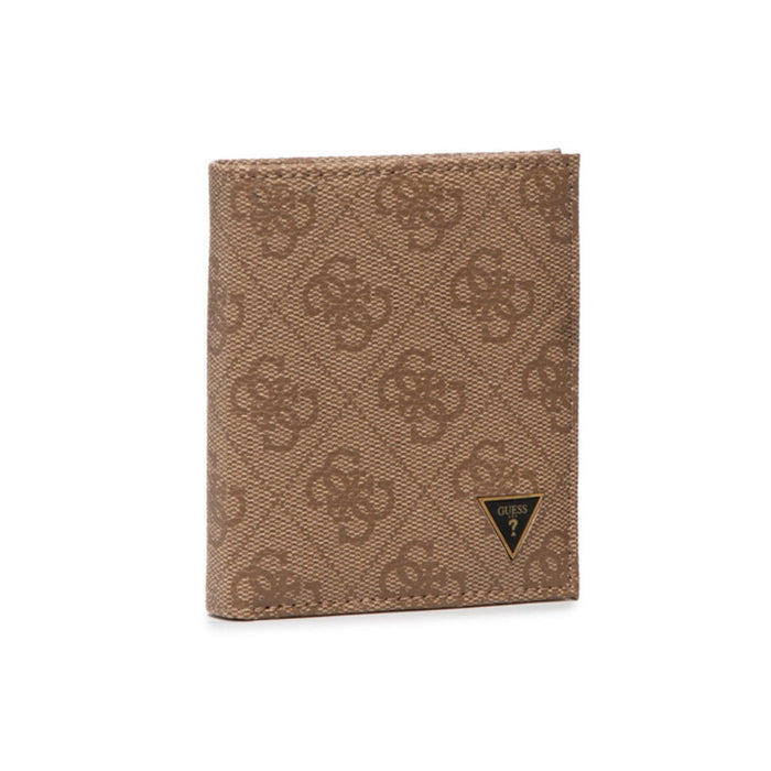 Portofel Guess Vezzola, maro, cu imprimeu monogramă