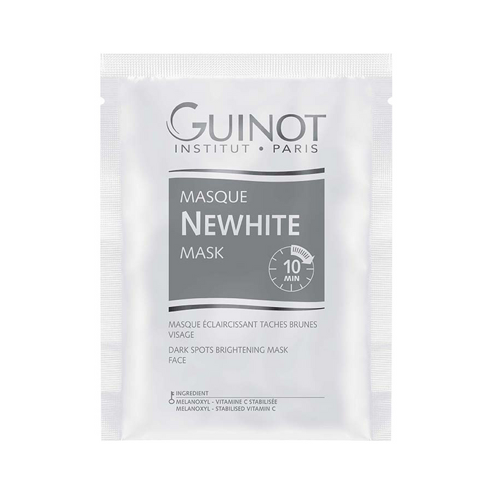Set de măști de față Guinot Newhite Instant, iluminatoare, cu vitamina C, 7 buc, 40 ml