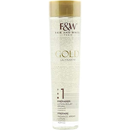 Lichid de corp Fair & White Paris Radiance Argan Lotion Gold, 200ml