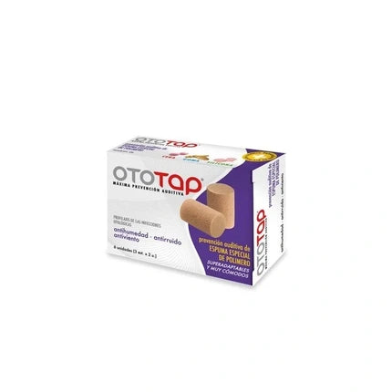 Ico Ico Ototap Foam Ear Plugs, 6 bucăți, Bej