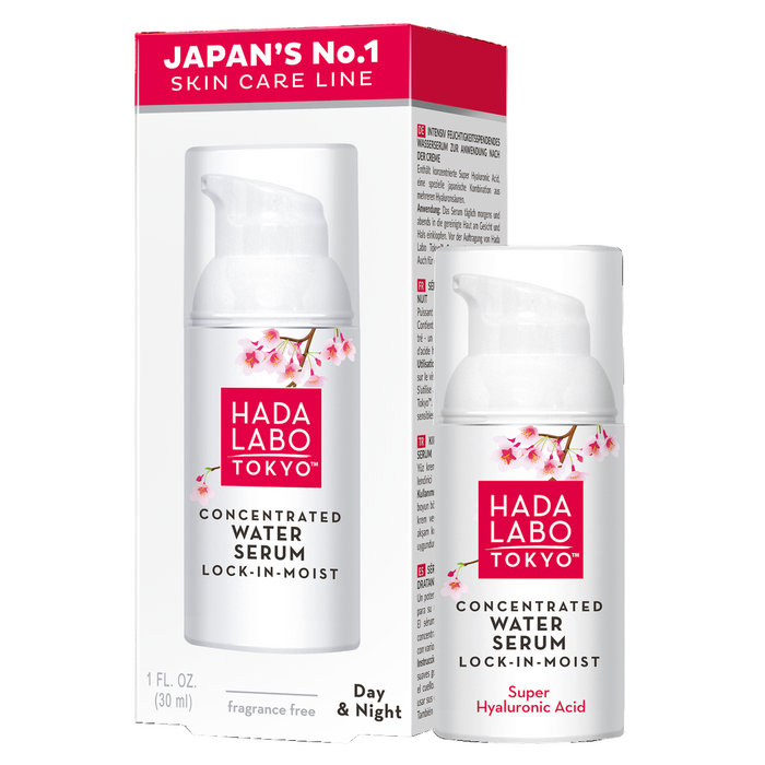 Ser de față Hada Labo Tokyo Concentrated Water Serum, cu acid hialuronic, hidratant, 30 ml