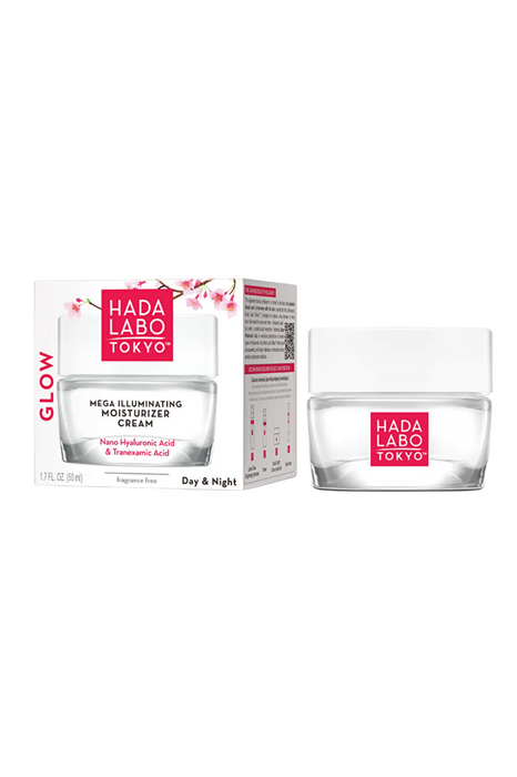 Cremă gel de față Hada Labo Tokyo Glow, iluminatoare și hidratantă, zi și noapte, 50 ml