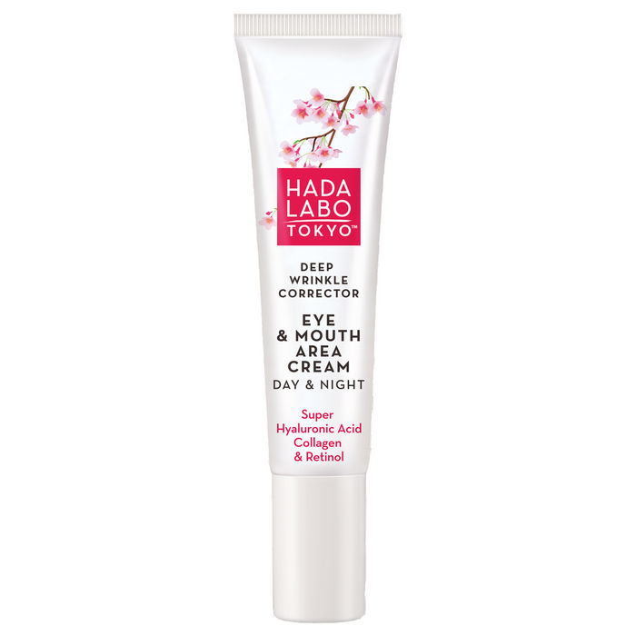 Cremă pentru ochi Hada Labo Tokyo Deep Wrinkle Corrector, antirid, zi și noapte, 15 ml