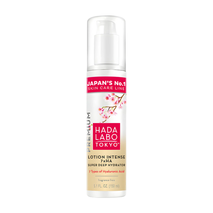 Loțiune de față Hada Labo Tokyo Premium, cu 7 tipuri de acid hialuronic, hidratare profundă, de zi, 150 ml