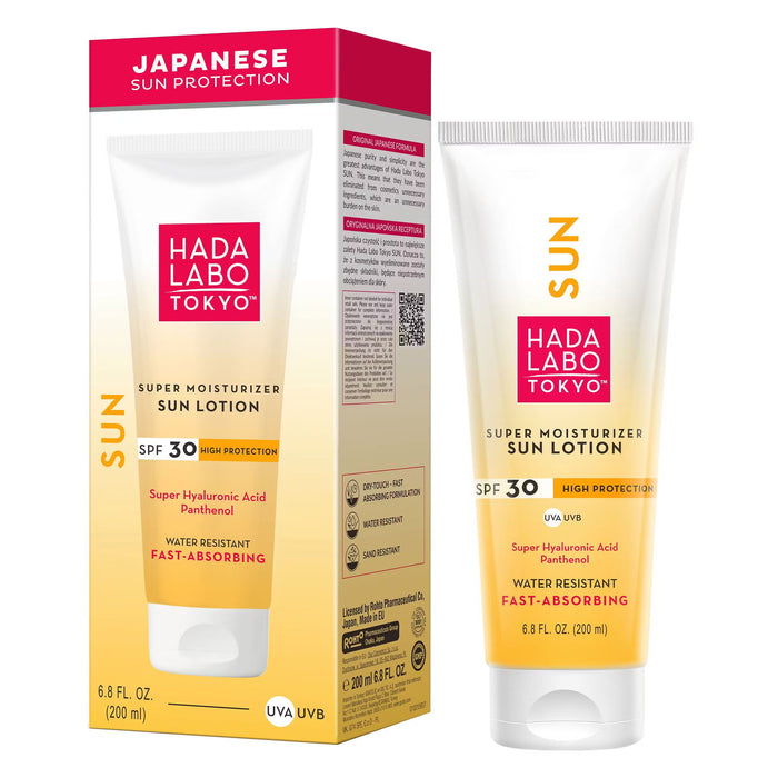 Loțiune de protecție solară Hada Labo Tokyo Sun, hidratantă, SPF 30, 200 ml