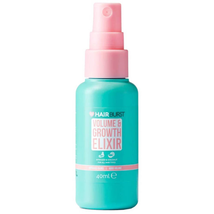 Tratament spray pentru păr Hairburst Elixir Volume & Growth, pentru volum și fortifiere, vegan, fără cruzime, 40 ml