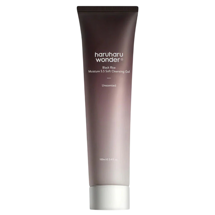 Gel de curățare facială Haruharu Wonder Black Rice Moisture 5.5 Soft Cleansing Gel, fără parfum, 100 ml