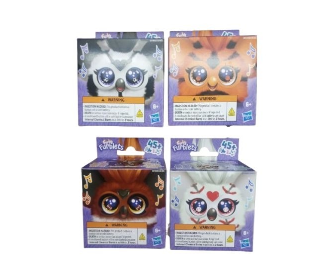 Jucărie de pluș interactivă Hasbro Furby Furblets Sports, diverse modele, 45+ sunete, 6+ ani