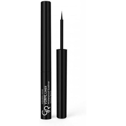 Golden Rose Vinyl Liner Waterproof Liquid Eyeliner, Glossy Black