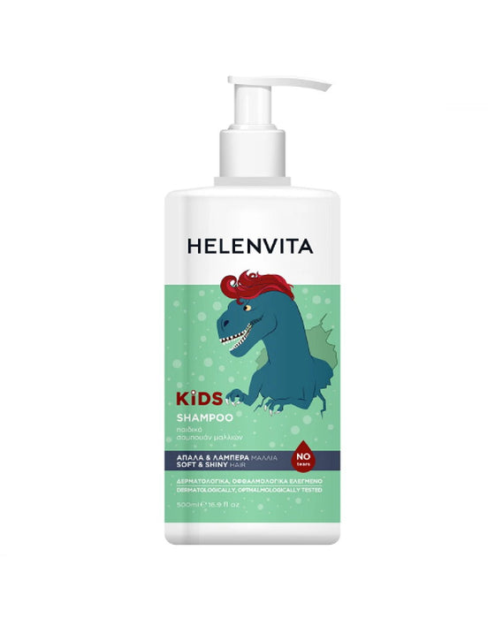 Șampon pentru păr Helenvita Kids Dino, pentru strălucire și finețe, pentru copii, 500 ml