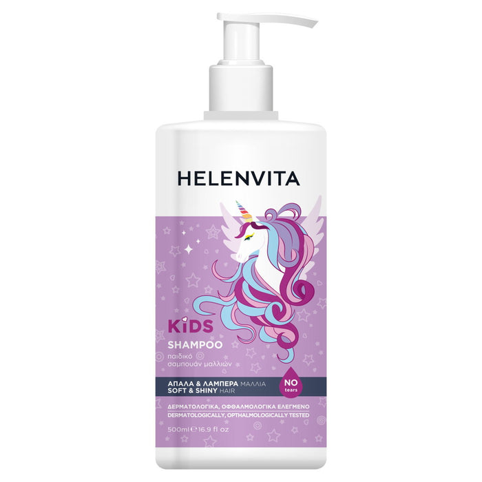 Șampon Helenvita Kids Unicorn, pentru strălucire și finețe, 500 ml
