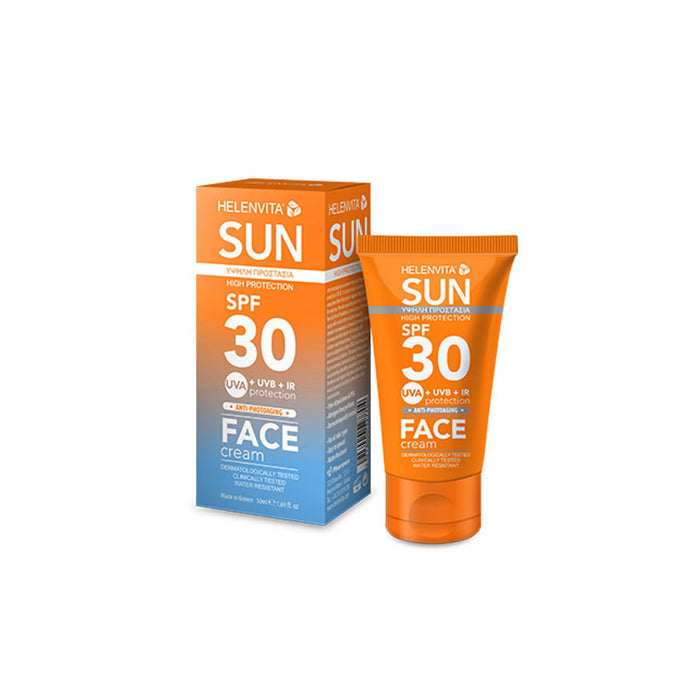 Cremă de protecție solară pentru față Helenvita Sun, protecție UVA și UVB, SPF 30, 50 ml