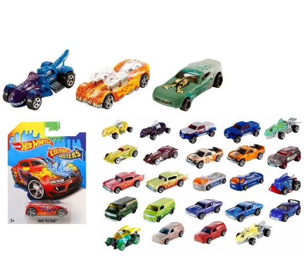 Mașinuță Mattel Hot Wheels Color Shifters, diverse modele, 3+ ani
