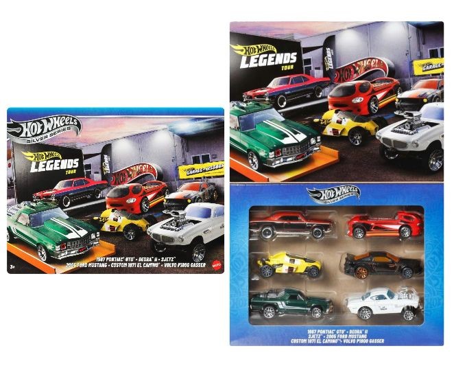 Set de 6 mașinuțe Mattel Hot Wheels Silver Series, American Style, 6 modele