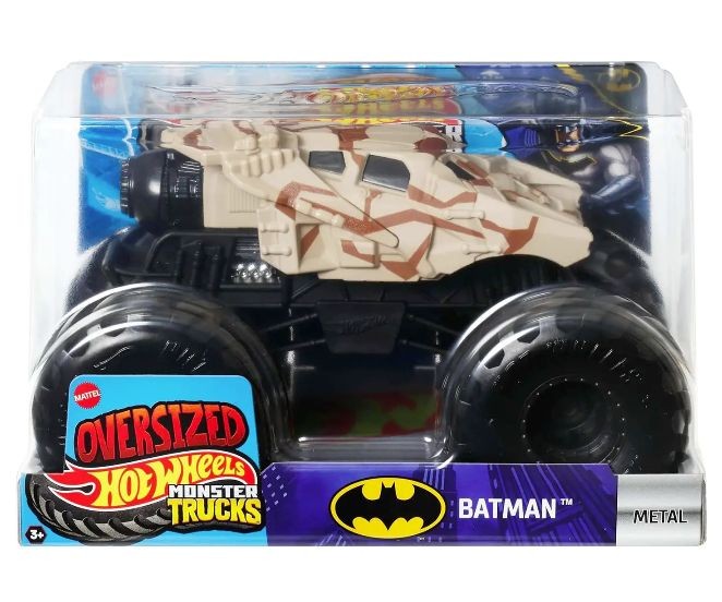 Mașinuță Mattel Hot Wheels Monster Trucks Batman, scara 1:24, 3+ ani