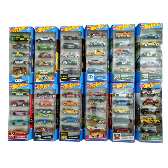 Set de 5 mașinuțe Mattel Hot Wheels, diverse modele