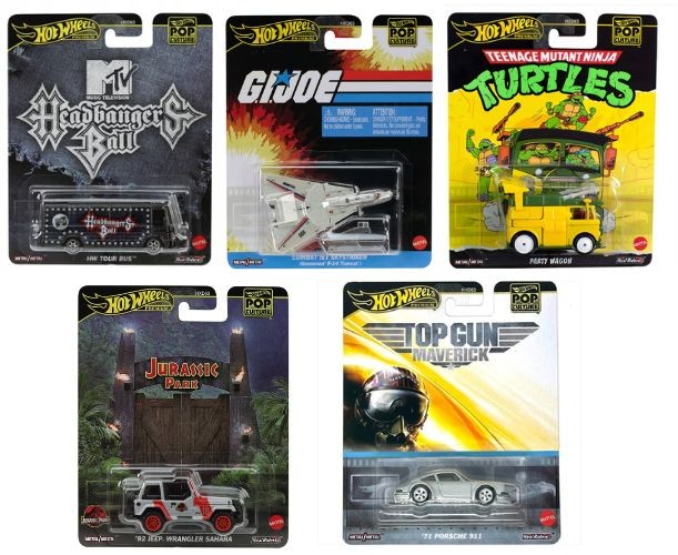Mașinuță Mattel Hot Wheels Pop Culture, diverse modele, scara 1:64