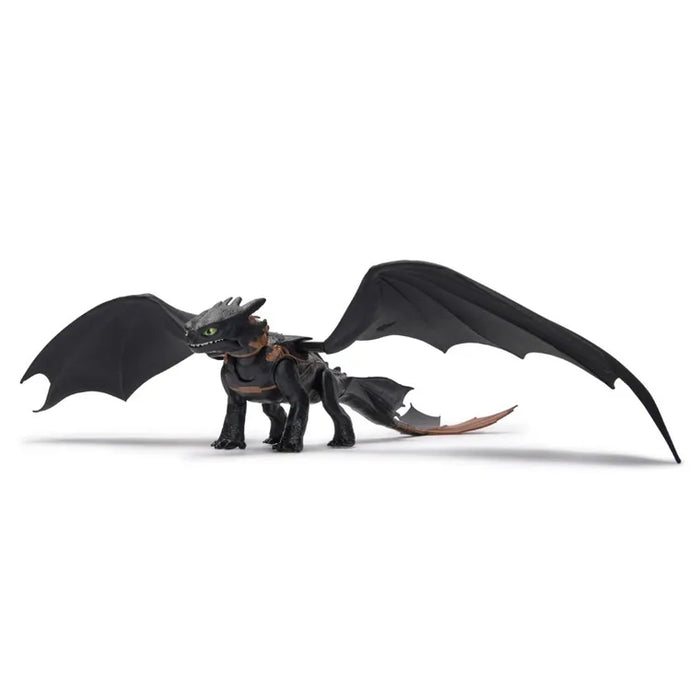 Figurină dragon SpinMaster How to Train Your Dragon, Ultimate Plasma Blast Toothless, anvergură 63 cm, 4+ ani