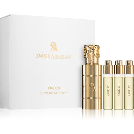 Set parfum Swiss Arabian Oud 01 Experience, unisex, cu 3 sample-uri