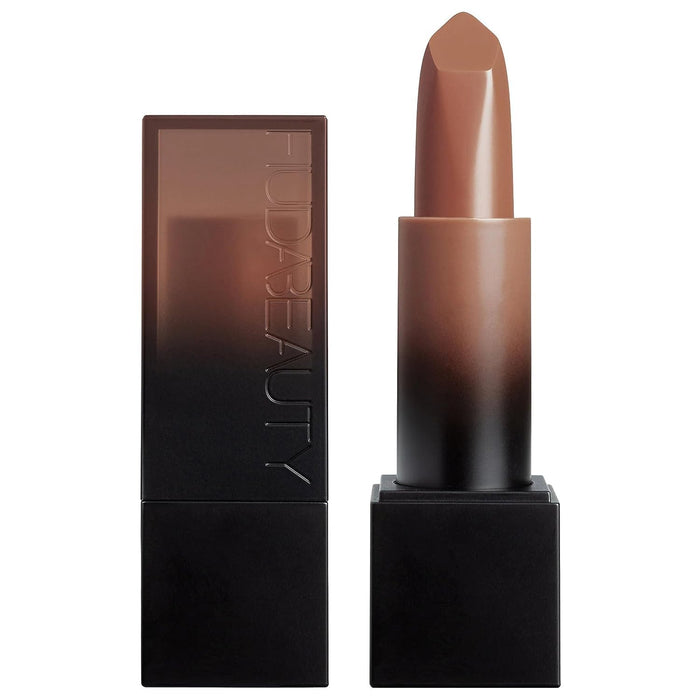Ruj cremos Huda Beauty Power Bullet, nuanța Goal Digger Brown, 3 g