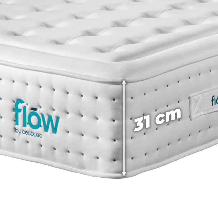 Saltea Cecotec Flow HybridLuxe Fresh 6900, 105 × 200 cm, înălțime 31 cm