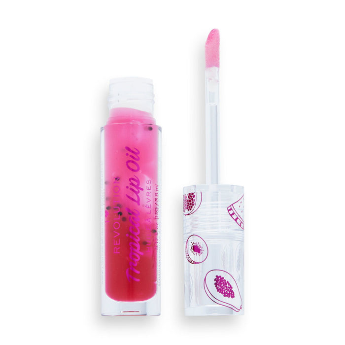 Ulei de buze I Heart Revolution Tropical, efect de volum, Rodie, 3,8 ml