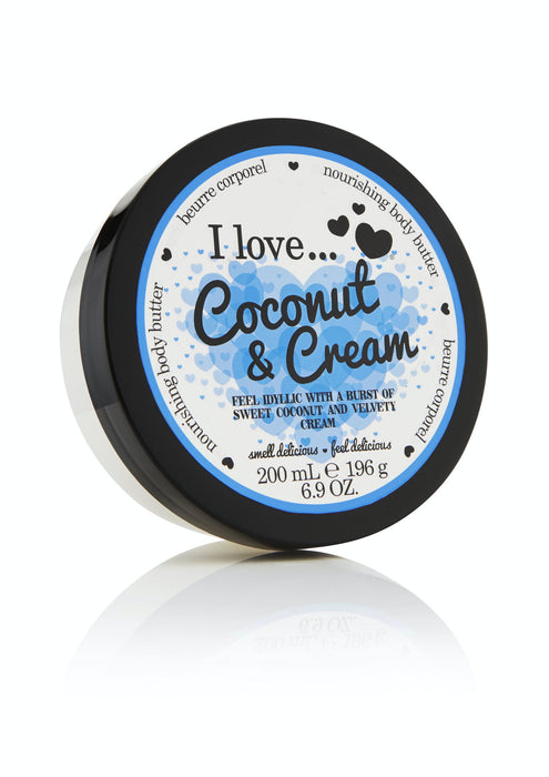 Unt de corp I Love Coconut & Cream, hidratant, 200 ml