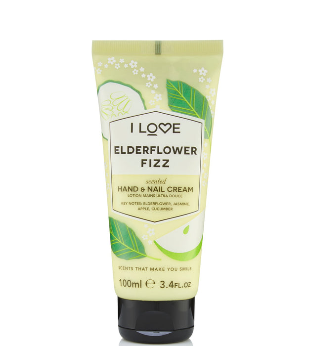 Cremă pentru mâini și unghii I Love Signature Collection Elderflower Fizz, hidratantă, 100 ml