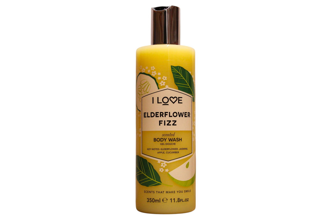 Gel de duș I Love Signature Collection Elderflower Fizz, fără parabeni, 360 ml