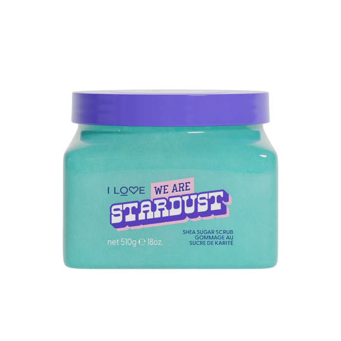 Exfoliant pentru corp I Love We Are Stardust, cu zahăr și unt de shea, 510 g