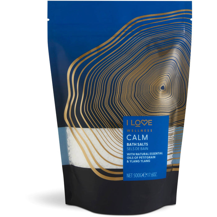 Sare de baie I Love Wellness Calm, cu uleiuri esențiale, 500 g