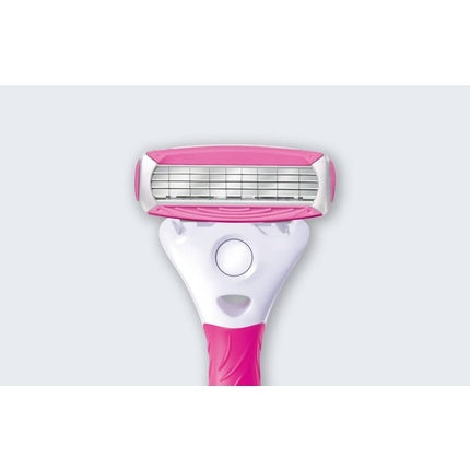 Aparat de ras pentru femei Wilkinson Sword Quattro, alb-roz