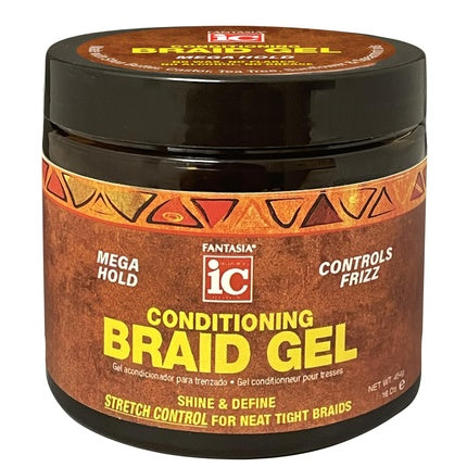 Gel de coafat Fantasia IC Conditioning Braid Gel, 16 Oz, negru