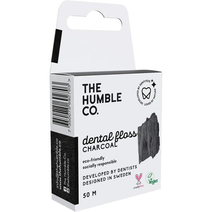 Ață dentară din cărbune The Humble Co. Eco-Friendly Vegan pentru îngrijirea zilnică orală 50m