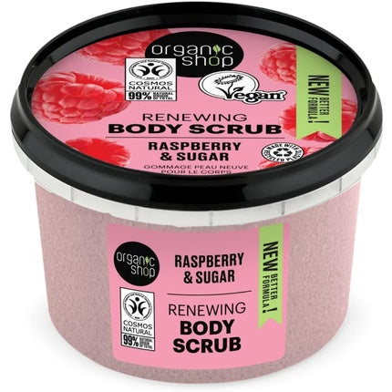 Scrub corporal, Organic Shop, Raspberry Cream, 250 ml