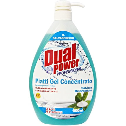 Detergent vase, Dual Power, gel concentrat, bicarbonat, 1L