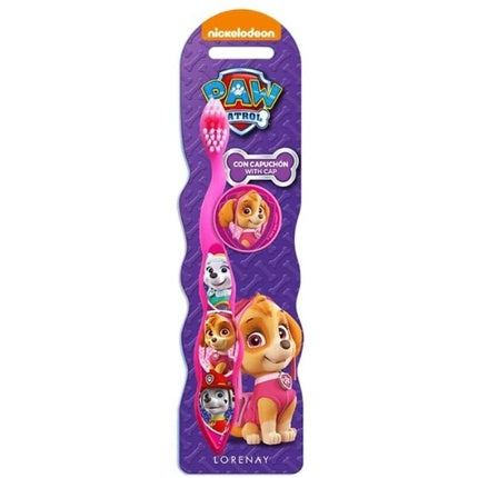 Periuță de dinți pentru copii, Paw Patrol, model roz, design Patrula Cățelușilor