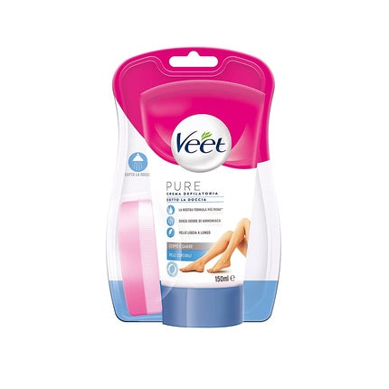 Cremă depilatoare pentru duș, Veet, piele sensibilă, 150 ml