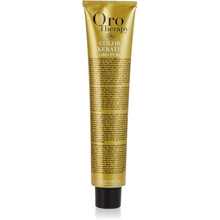 Vopsea de păr, Fanola, Oro Therapy Color Keratin 7.0, blond mediu, 100 ml