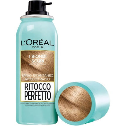 Spray colorant rădăcini, L'Oreal Paris, Retouch Perfect, Blond închis, 75 ml