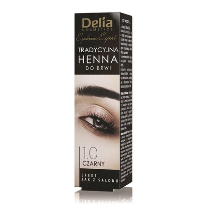 Vopsea sprâncene, Delia, 1.0 Black, 2 g