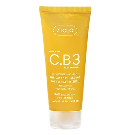 Gel exfoliant facial, Ziaja, Vitamin C.B3, 100 ml