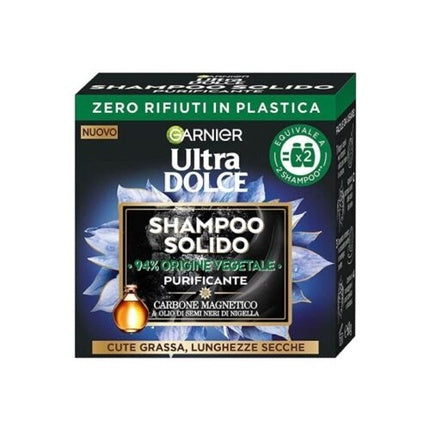 Șampon solid purificator, Garnier, Magnetic Carbon, 60g