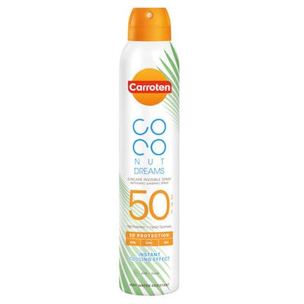 Spray protecție solară, Carroten, Coconut Dreams, SPF 50, 200 ml