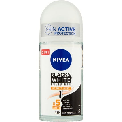 Deodorant roll-on, Nivea, Black&White Ultimate Protection, 50 ml
