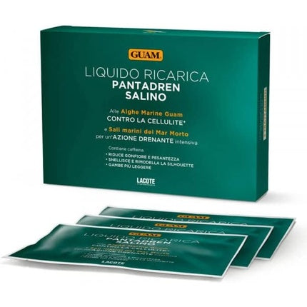 Lichid drenaj intensiv, Guam, Pantadren Saline, pachet 3 bucăți