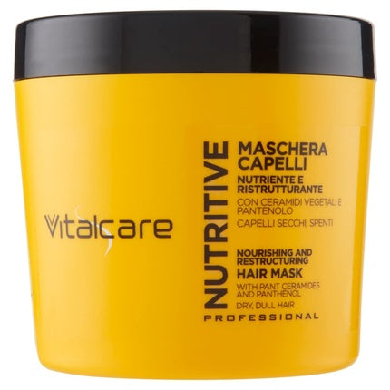 Mască de păr, Vitalcare, Nutrient, model floral, 500 ml