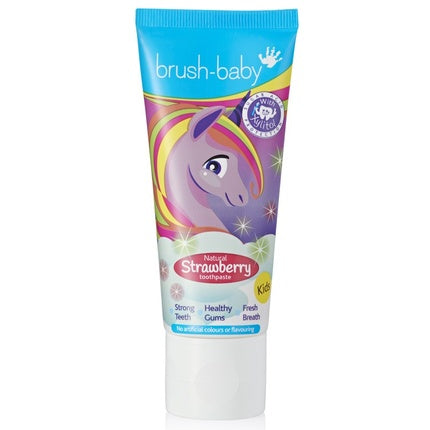 Pastă de dinți copii, Brush-Baby, Unicorn, căpșuni, 50 ml