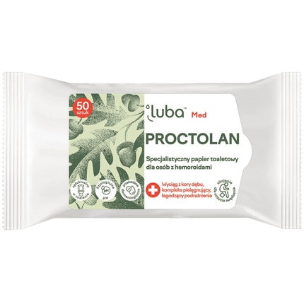 Hârtie igienică, Lubamed Protectolan, 50 foi, albă